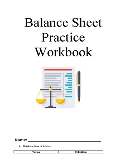 Image result for Balance Sheet Practice Problems