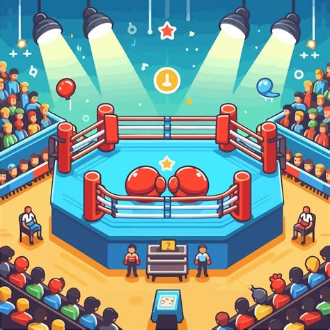 Boxing Event Seating Cartoon 的图像结果