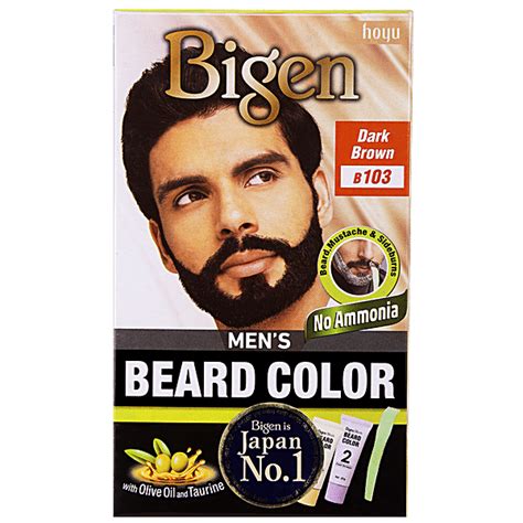 Buy Bigen Beard Colour Dark Brown For Men B 103 20 20 Gm Online At Best ...