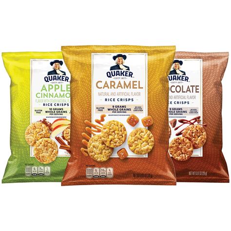Quaker Rice Crisps, Variety Pack, 0.91 oz Bags, 30 Count - Walmart.com