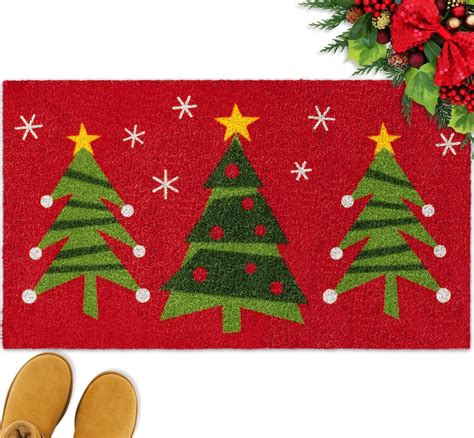 Amazon.com: JarThenaAMCS Christmas Tree Door Mat 16.5 x 29 Inch ...