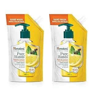 Hima |aya Pure Hands Tulsi & Lemon Deep Cleansing Hand Wash 750Ml each ...