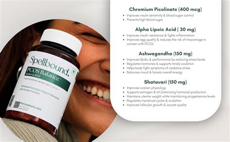 Buy Spellbound PCOS Supplement for Women - Formulated in USA - 25 ...