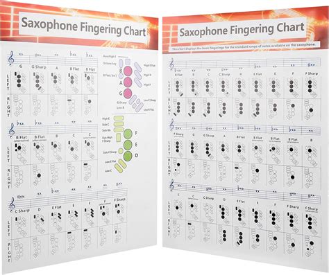 VBESTLIFE Saxophone Fingering Chart, Basics Exercise India | Ubuy