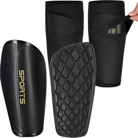 Sanke Soccer Shin Guard Sleeves with Protective Padding - M (B Shin Guard)