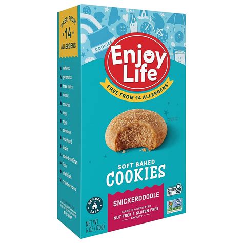 Enjoy Life Snickerdoodle Soft Baked Cookies - Gluten Free, School Safe ...