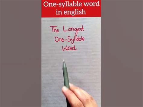 did you know longest one -syllable word in english #shorts#ytshorts # ...
