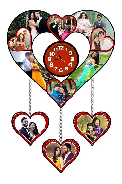 Shri Kanth Art® Personalized Clock Photo Frame for Love Once Photo ...