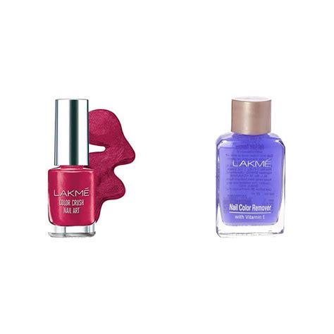 Buy Lakmé Color Crush Nailart, M5 Burgundy, 6 ml & Lakmé Nail Color ...
