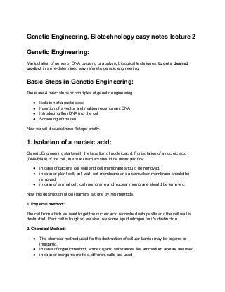 Genetic Engineering Basic Steps 的图像结果