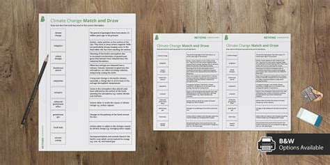 Climate Change Match and Draw