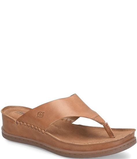Born Edie Leather Thong Sandals | Dillard's
