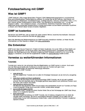 Ausfüllbar Online Gimp Lehrgang als Pdf Fax Email Drucken - pdfFiller