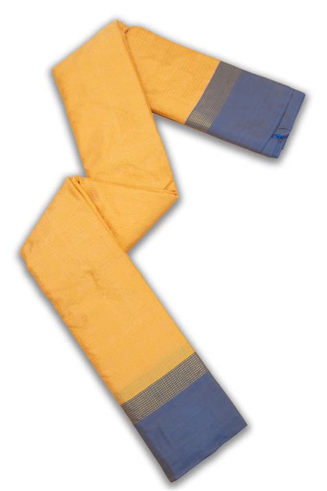 Yellow Art Silk Kanjivaram Saree With Checks Design 10076314 – Avishya.com