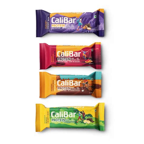 CaliBar Protein - All in 1 Pack of 4 Bars - Almond Choco, Berry Almond ...