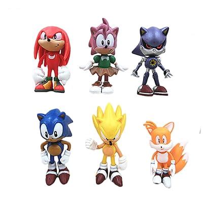 Buy 6 Pcs Sonic Hedgehog figures Characters set of 6 Action Figure Toys ...