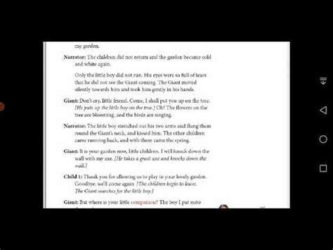 Chapter Explanation The Selfish Giant Part-II Video Lecture - Class 3