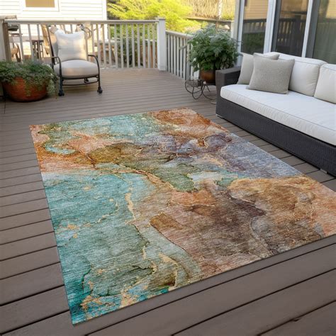 Addison Rugs Machine Washable Indoor/ Outdoor Chantille Abstract Modern ...