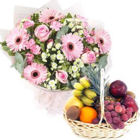 Send flowers and fruits to India, Flowers and fruits delivery