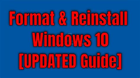 Format Computer and Install Windows 10 的图像结果