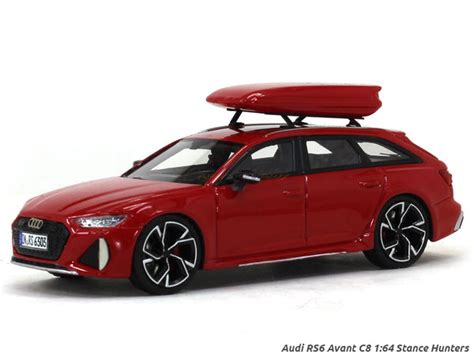 Audi RS6 Avant C8 red 1:64 Stance Hunters scale model car | Scale Arts ...