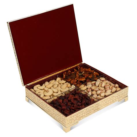 4 in 1 Golden Dry Fruit Box – Momentz