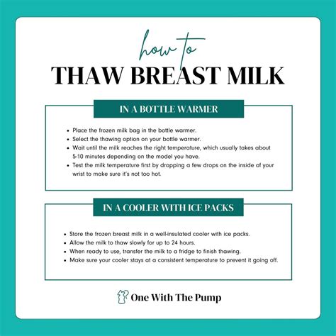 How To Thaw Breast Milk In Bag: What You Need to Know | One With The Pump