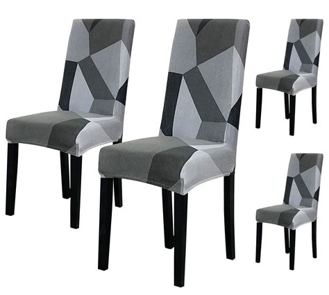 Elastic Chair Cover(Grey Dark Grey Prism) – House of quirk