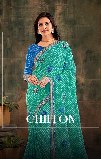 Laxmipati Firki Floral Embroidered Chiffon Saree in Peach Color with U