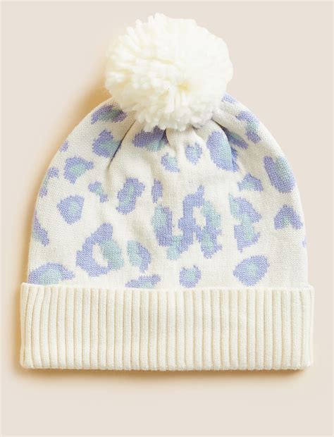Buy Kids' Leopard Print Winter Hat (0-13 Yrs) at Marks & Spencer
