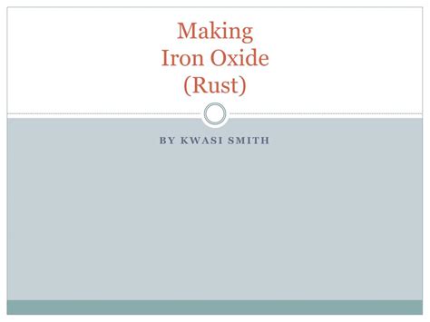 Image result for Iron Oxide Rust