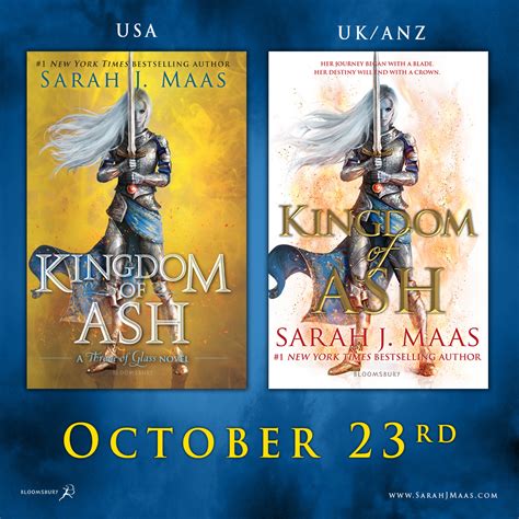 THE WORLD OF SARAH J. MAAS â The cover for KINGDOM OF ASH is here! The ...
