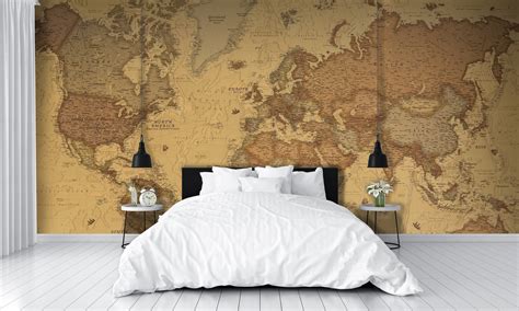World Map Mural 的图像结果