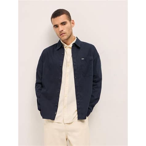 Buy THE BEAR HOUSE Men Navy Blue Relaxed Fit Solid Casual Shirt Online