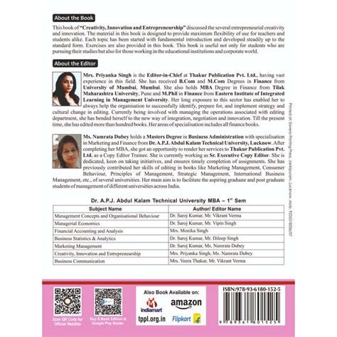 Creativity, Innovation and Entrepreneurship AKTU MBA FIRST SEM