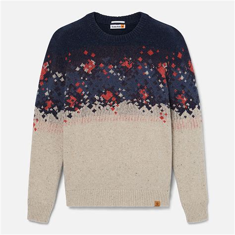 Fair-Isle-Pullover für Herren in Beige