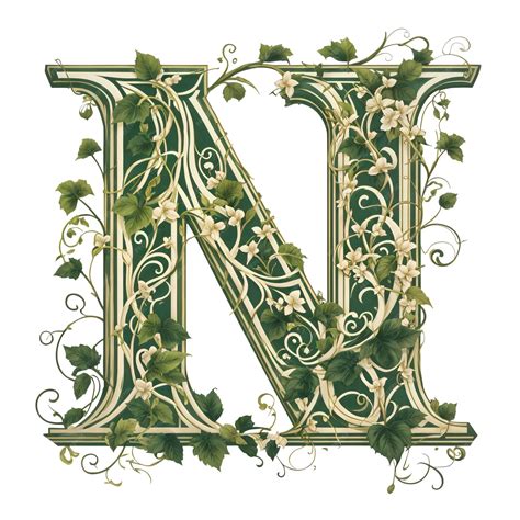 Decorative Letter N