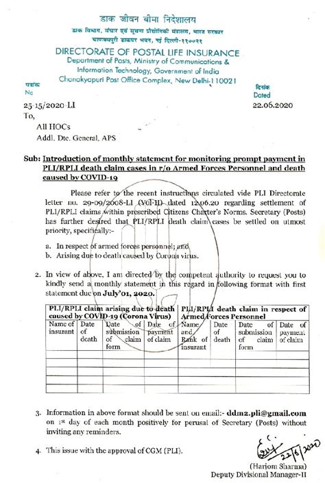 Introduction of monthly statement for monitoring prompt payment in PLI ...