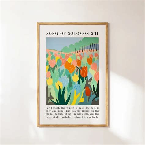Song of Solomon Springtime Tulips – Living Words