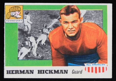 Lot Detail - 1955 Herman Hickman University of Tennessee Topps All ...