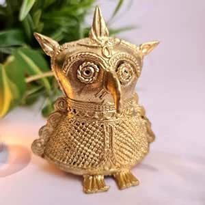 Buy Peepul Tree Handcrafted Brass Owl Showpiece | Timeless Symbolism ...