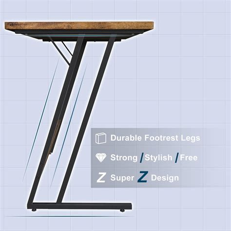 Buy Devoko L Shaped Desk Corner Desk Gaming Desk 128x128x70cm Corner ...