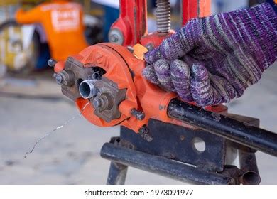 Image result for Threading Machine Working Pic