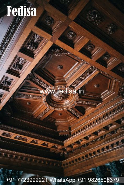 Wooden Ceiling Design Pop Chajja Design No-10644 - Fedisa