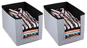 Kuber Industries Non Woven Shirt Stacker/Shirt Organizer Wardrobe ...