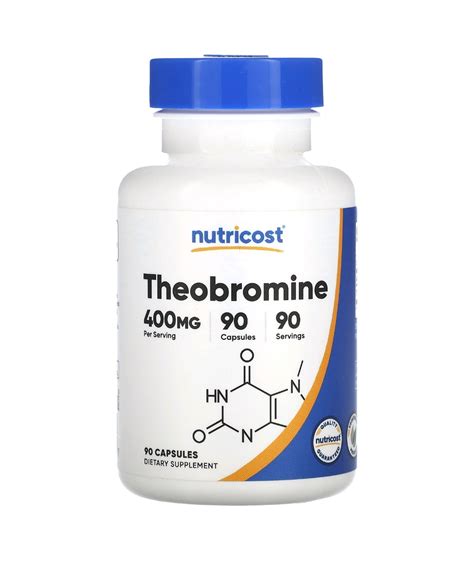 Theobromine, 400 mg, 90 Capsules – My Supplements And More