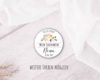 personalisierte Aufkleber Vielen Dank mit Blumenbouquet - perfekt zur ...