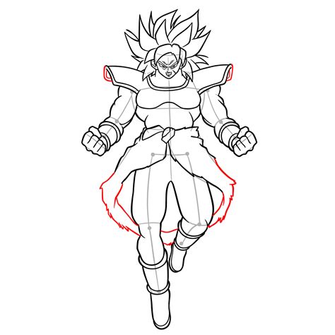 How to Draw Broly: Dragon Ball Super Drawing Guide: - Sketchok Easy Drawing Guides