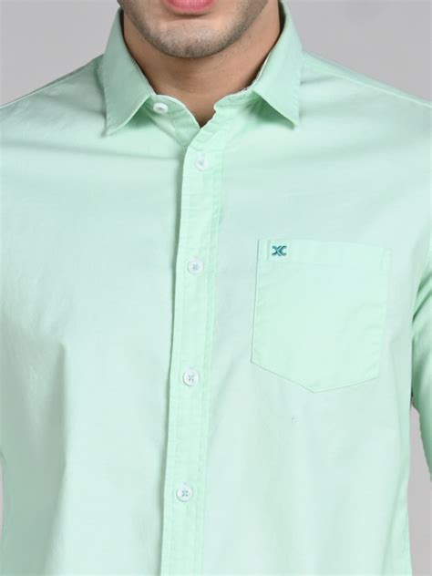 Killer Men Light Green Solid Slim Fit Shirts – Killer Jeans