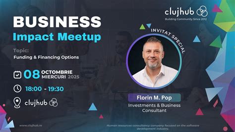 Business Impact Meetup: Surse de finanțare pentru startup-uri și IMM ...